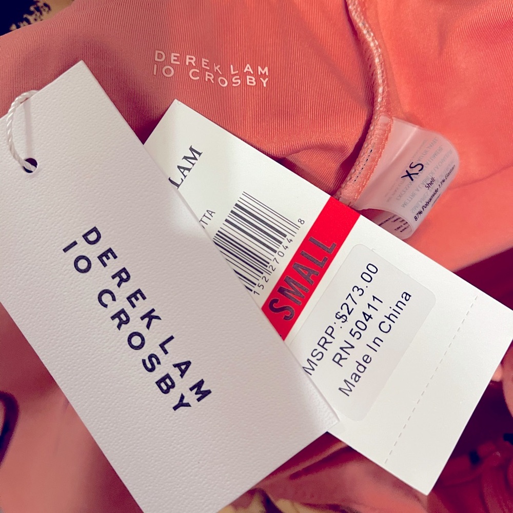 👙2X HP👙 NWT! Derek Lam 10 Crosby One Piece Swim XS - Picture 3 of 7